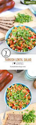 Turkish Lentil Salad 7 Min Vegan Recipe Cooking Recipes Lentil Salad Vegetarian Recipes