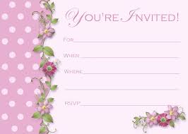 Dinner Invitation Template Blank Invitation Free