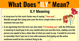 Ily Meaning What Does Ily Mean And Stand For 7 E S L Slang Words Ily Meaning How Are You Feeling