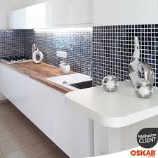 Cuisine Blanche Sans Poignee Ipoma Blanc Brillant Oskab Cuisine Contemporaine Cuisine Blanche Cuisine Oskab