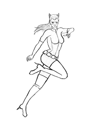 Keep your kids busy doing something fun and creative by printing out free coloring pages. Drawings Catwoman Superheroes Printable Coloring Pages