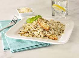 Our Chicken Pesto Nupasta Recipe Contains 215 Calories For An Entire Serving Using 25 Calorie Pasta Makes It Easy To Low Calorie Pasta Pesto Chicken Recipes
