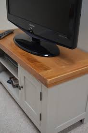 What to do with a grey tv cabinet? Tuscan Grey Painted Oak Plasma Tv Stand Oak Village