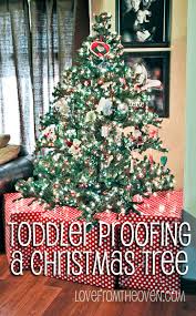 Use nonleaded material for decoration, as leaded material is dangerous if children ingest it. Ideas For Baby Toddler Pet Proofing Your Christmas Tree And Decorations Love From The Oven