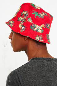 Obey Sativa Bucket Hat In Red Gorras Boinas