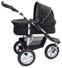 Bambini Tre Nero Black 3 Wheel Baby Stroller Baby Pushchairs Baby Strollers Baby Carriage Stroller