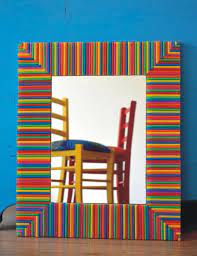 Specchio Decorato Con Cannucce Newspaper Crafts Diy Home Crafts Home Decor