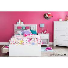 South shore aviron 39 bookcase headboard twin. Pure White Twin 39 Inch South Shore Summertime Bookcase Headboard With Storage Bedroom Furniture Home