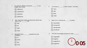 Mustar membuka pelaksanaan tes toeic di smkn 57 jakarta sekaligus. Toeic Test The Incomplete Sentence Section Lesson 2 The Practice Youtube