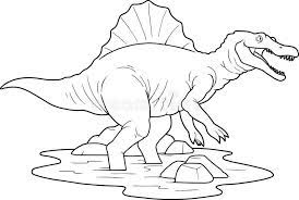 Spinosaurus Stock Vector Illustration Dinosaur Coloring Pages Animal Coloring Pages Spinosaurus
