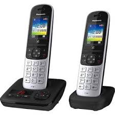 Panasonic Kx Tgh722gs Dect Schnurloses Telefon Analog Anrufbeantworter Babyphone Schwarz Silber Kaufen