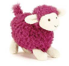 Jellycat Sus6pi Sugar Sheep Pink Soft Toy Animals Pink Sheep Jellycat