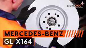 Changer Disques De Frein Avant Et Plaquettes De Frein Mercedes Benz Gl X164 Tutoriel Autodoc Youtube