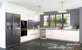 Compared to solid wood cabinet, the laminate kitchen cabinets have extensive options of models and designs to choose from. Laminate Kitchen Cabinets Oppein