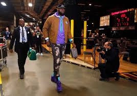 The more recent lebron 17 features a unique textured knitposite upper. The Purple Suede Shoes Lebron James Wore To Game 3 Are Fireproof