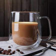 Tasse A Cafe Double Paroi Transparente Cool Top Coffee Mugs Vintage Glass Tea Cups Clear Coffee Mugs