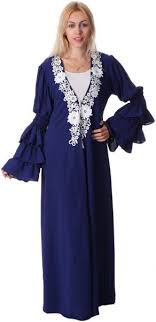 فستان قصة مستقيمة للنساء من لفيلى جيرل كحلى Cold Shoulder Dress Fashion Long Sleeve Blouse