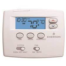 Free delivery for many products! Emerson Part 1f80 0224 Emerson 1 Day Programmable Thermostat Digital Thermostats Home Depot Pro