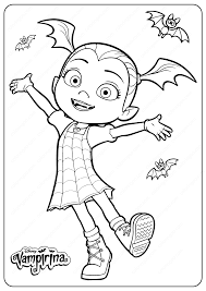 This interactive coloring page is straight fire. Printable Disney Junior Vampirina Coloring Pages