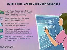 Credit card cash advances can be a lifeline when you need cash, but be sure you understand the full cost of a cash advance before you take one out. What Is A Credit Card Cash Advance Fee