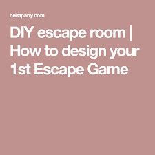 Diy Escape Room How To Design Your 1st Escape Game Escape Room Escape Room Game Escape The Classroom