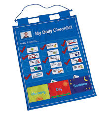 Amazon Com My Daily Checklist Childrens Fabric Chore