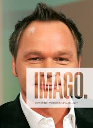 Guido Magnus Sullus Sports presenter for MDR television in a studio in  Leipzig