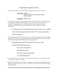 Mla handbook for writers of research papers (7. Citing Poetry Using Mla Format