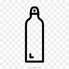 Wasserflaschen Malbuch Zeichnung Botella De Agua Ausmalbild Schwarz Und Weiss Png Pngegg