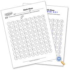 Multi Operation Math Maze Math Maze Math Operations Math