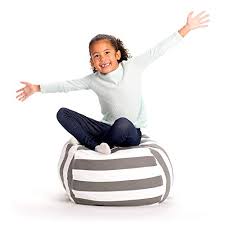Bean bag chairs are versatile pieces of furniture that bring a fun, casual look to living rooms, dorm rooms, playrooms and even home offices. Beanbag Covers Only For Organizing Plush Toys Turns Into Bean Bag Seat For Kids When Filled