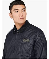 Barbour international james leather jacket store