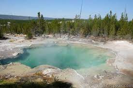 Located at the norris geyser basin parking area. Back Basin Trail Norris Yellowstone Np Hikespeak Com