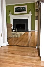 Room Transition From Light Gray Floor To Wood Google Search House Flooring Living Room Flooring Transition Flooring