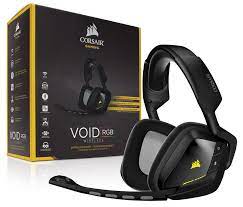 Buy Corsair Gaming Void Wireless 7 1 Gaming Headset Carbon Ca 9011132 Ap Pc Case Gear Australia Gaming Headset Headset Best Gaming Headset