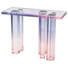 Crystal Series Console Table 03 In Acrylic In 2020 Console Table Transparent Surfaces Reflection And Refraction