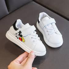 Les collections de chaussures des marques telles que originals ou performance proposent des pièces tendance au. Disney Mickey Mouse Enfants Dessin Anime Baskets Garcons Filles Baskets Blanches Enfants Decontracte Chaussures D Ecole Mode Enfant Ventelh