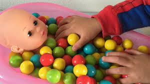 Bowler ten pins skittles throwing sport body suit. Baby Doll Bath Time In Gumballs Pretend Play Toys With Real Gum Balls Baby Dolls Pretend Play Toys Pretend Play