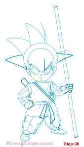 New step by step drawing lessons posted every day. How To Draw Kid Goku From Dragon Ball Mangajam Com