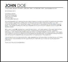 Free Special Education Teacher Cover Letter Templates Resume Now
