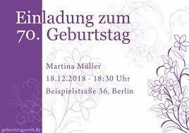 Sep 19, 2014 · allgemeine geschäftsbedingungen für käufer. Einladung Zum 70 Geburtstag Gratis Einladungskarten Texte