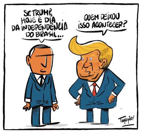 Confira a charge deste domingo (7) por Thyagão (@historiassemquadrinhos)  #DiáriodoNordeste #dn