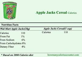 how many calories in apple jacks cereal
