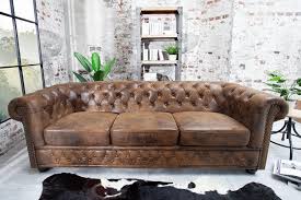 An dieser couch werden sie sich so schnell nicht satt sehen. Chesterfield 3er Sofa Antik Braun Riess Ambiente De