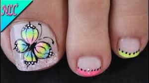 Beauty, cosmetic & personal care Diseno De Unas Para Pies Mariposa Y Rosas Butterfly Nail Art Roses Nail Art Nlc