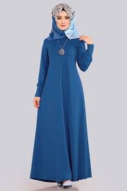 Modaselvim Elbise Kolyeli Boydan Tesettur Elbise Edf4107 Indigo Elbise Kiyafet Elbise Modelleri