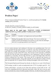 Tips for writing a good position paper with sample outline. Example Position Paper By Eyp The Netherlands Issuu