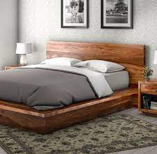 California Modern Solid Wood King Size Platform Bed Frame 3pc Suite Platform Bed Designs Bedroom Bed Design Wood Platform Bed