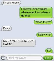 The best list of knock knock jokes to make someone smile, laugh, and enjoy life. Knock Knock Text Jokes