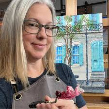 Introducing 'PORCH ENVY' 11"x14" original oil paint releasing this  Saturday!!! (prints now available see links below) K&B PURPLE 💜... If it's  PURPLE